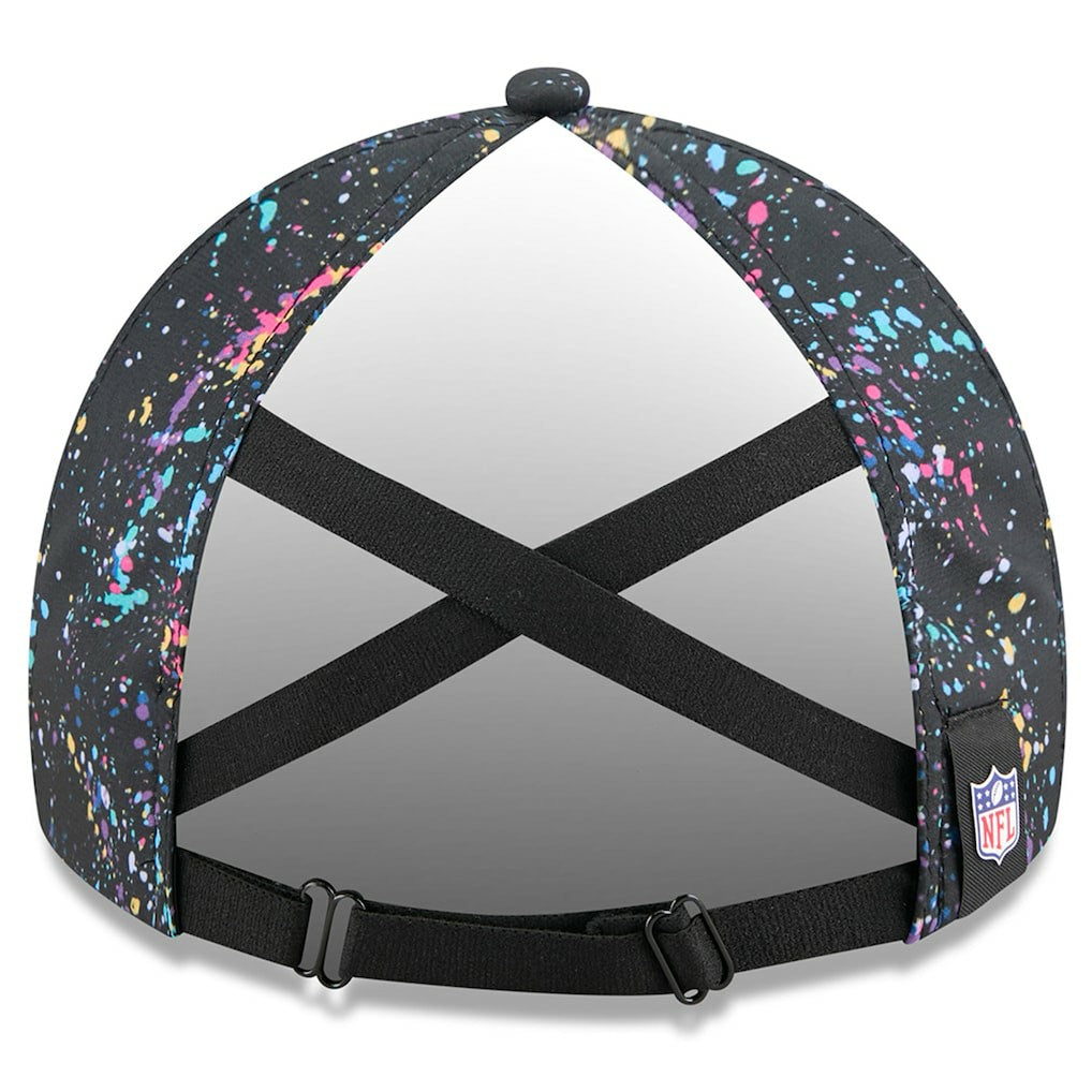 Los Angeles Chargers New Era Women's 2025 NFL Crucial Catch Pony Tail Adjustable Hat Black
