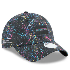 Philadelphia Eagles New Era Women's 2025 NFL Crucial Catch Pony Tail Adjustable Hat Black