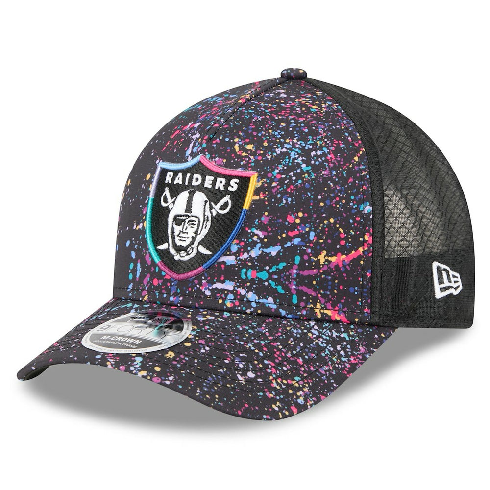 Las Vegas Raiders New Era Youth 2025 NFL Crucial Catch 9FORTY Adjustable Hat Black
