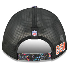 Chicago Bears New Era Youth 2025 NFL Crucial Catch 9FORTY Adjustable Hat Black