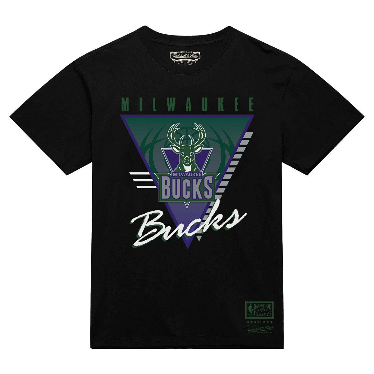 Milwaukee Bucks Worldwide Collection Tri-Logo T-Shirt Black