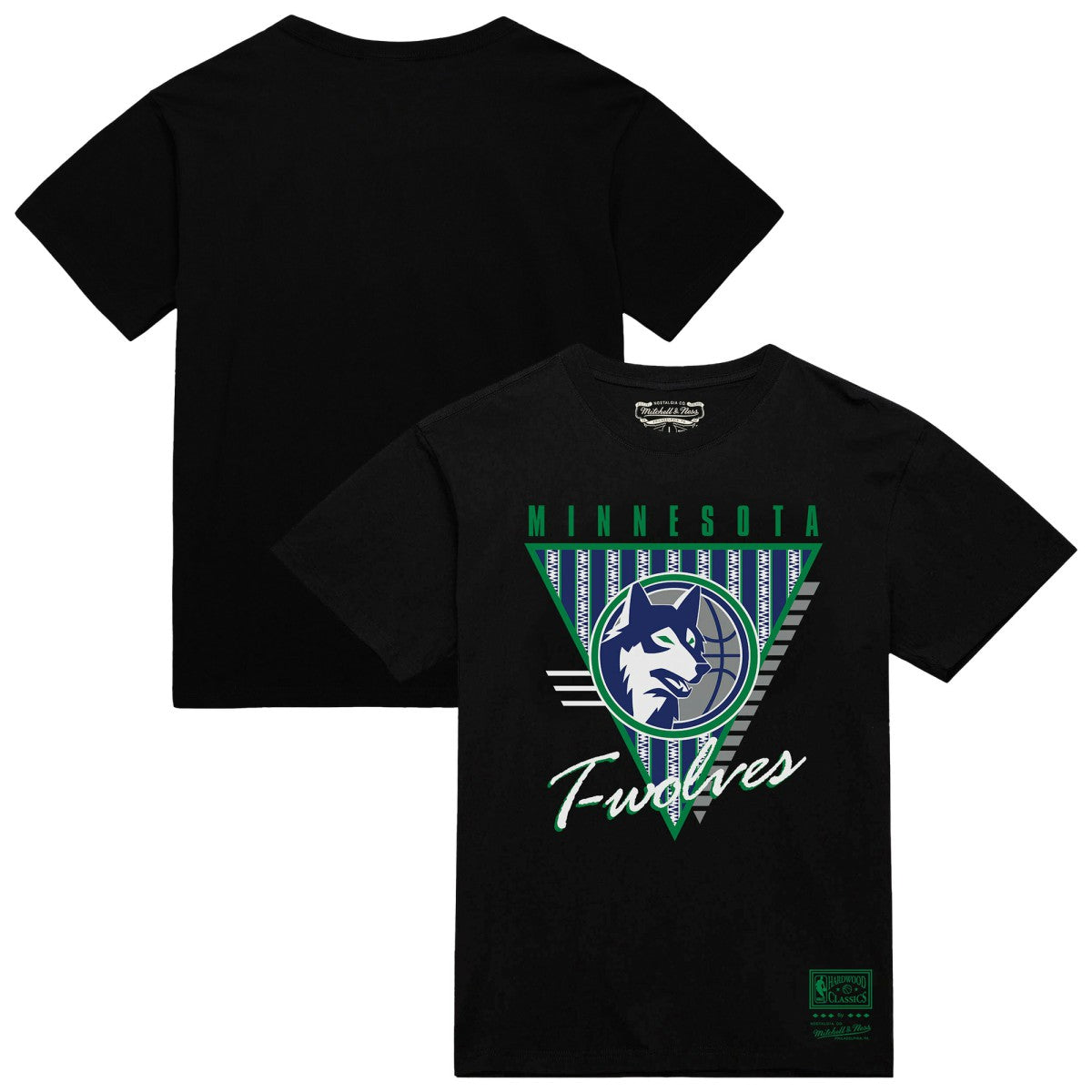Minnesota Timberwolves Worldwide Collection Tri-Logo T-Shirt Black