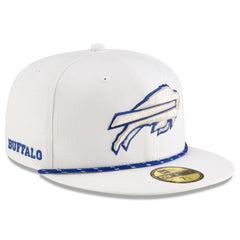Buffalo Bills New Era 2025 Rivalries Collection Sideline Rope 59FIFTY Fitted Hat White