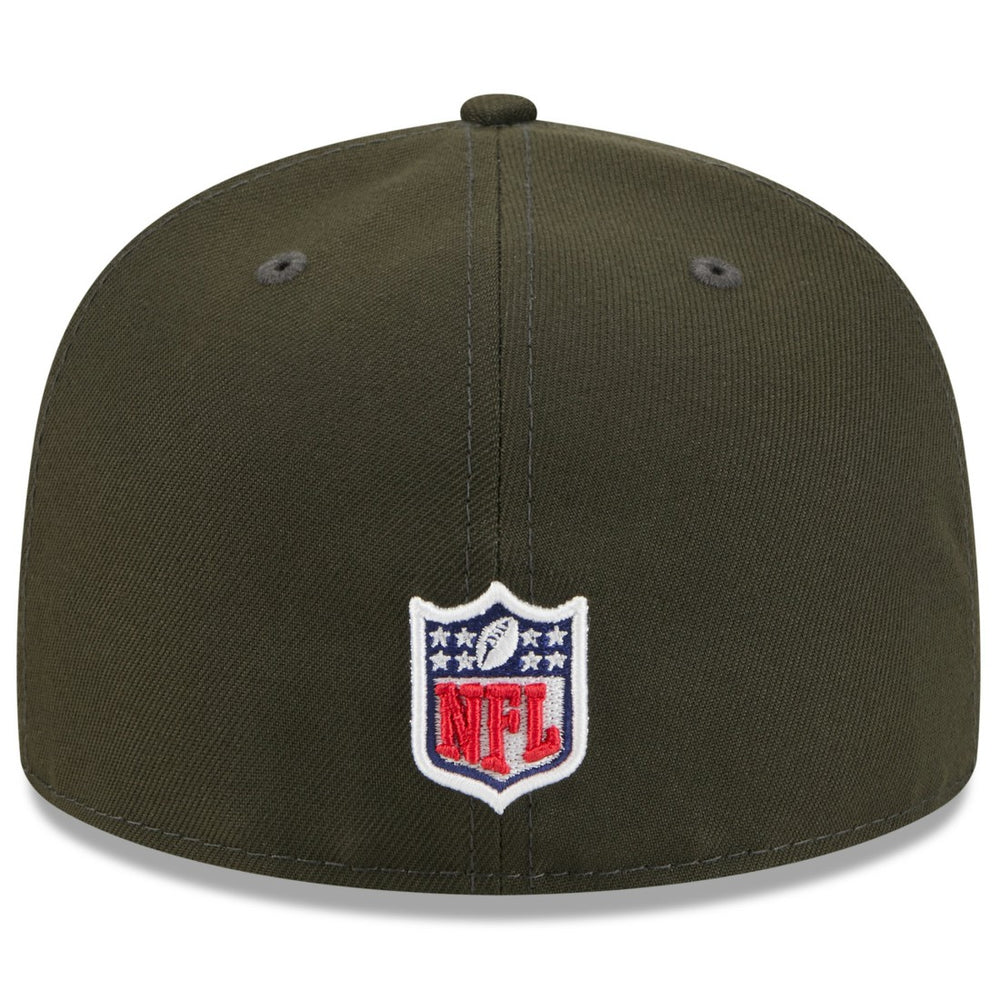 New York Jets New Era 2025 Rivalries Collection Sideline Rope 59FIFTY Fitted Hat Gotham Green