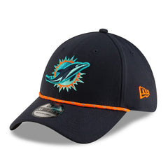 Miami Dolphins New Era 2025 Rivalries Collection Sideline 39THIRTY Flex Hat Pitch Blue