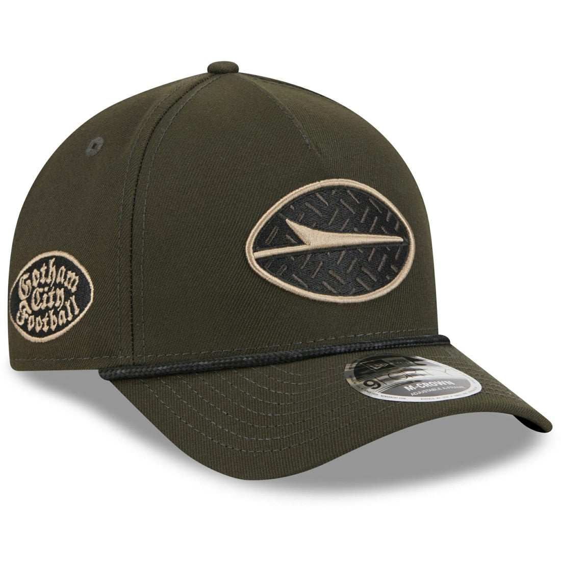 New York Jets New Era 2025 Rivalries Collection Sideline A-Frame 9FORTY Adjustable Hat Gotham Green