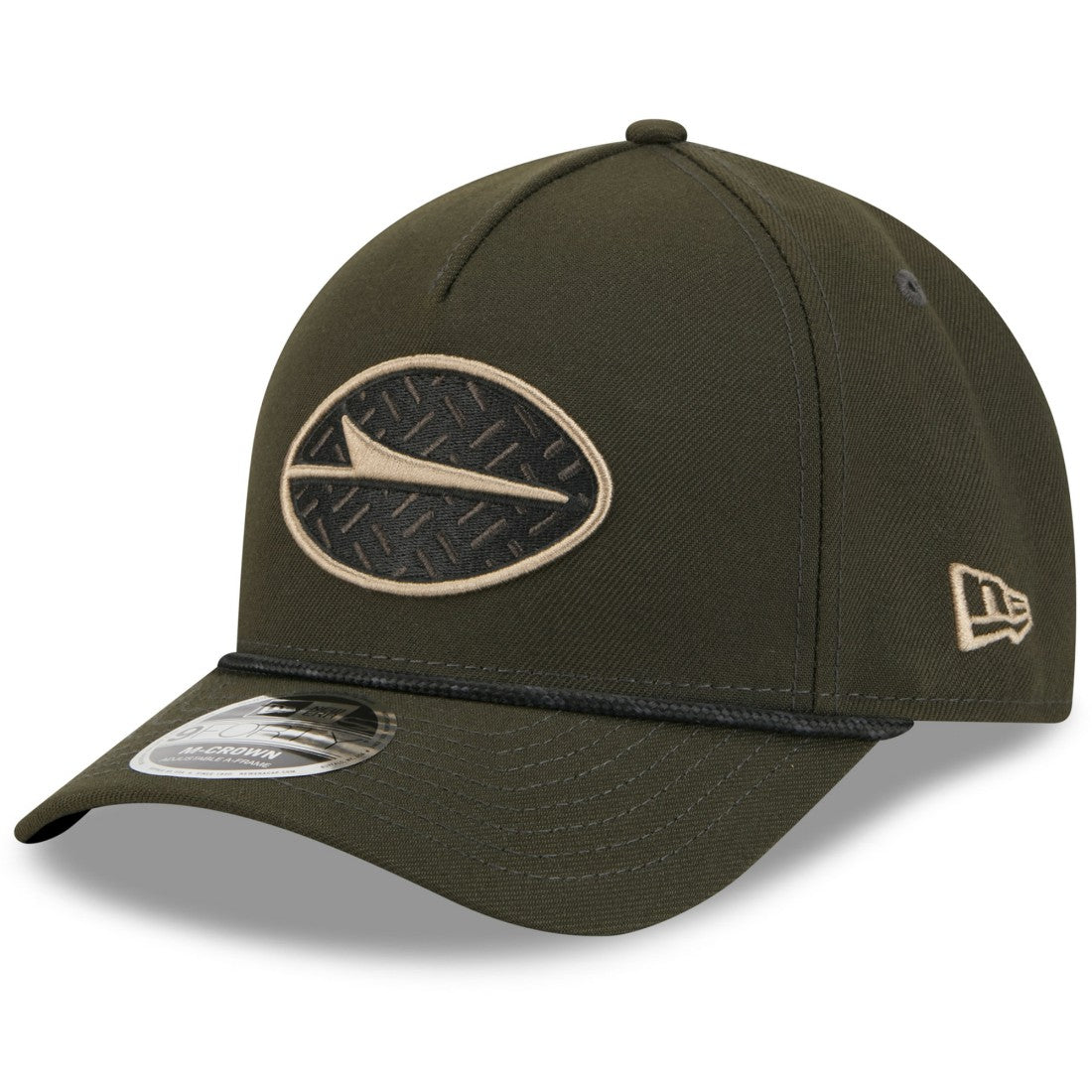 New York Jets New Era 2025 Rivalries Collection Sideline A-Frame 9FORTY Adjustable Hat Gotham Green