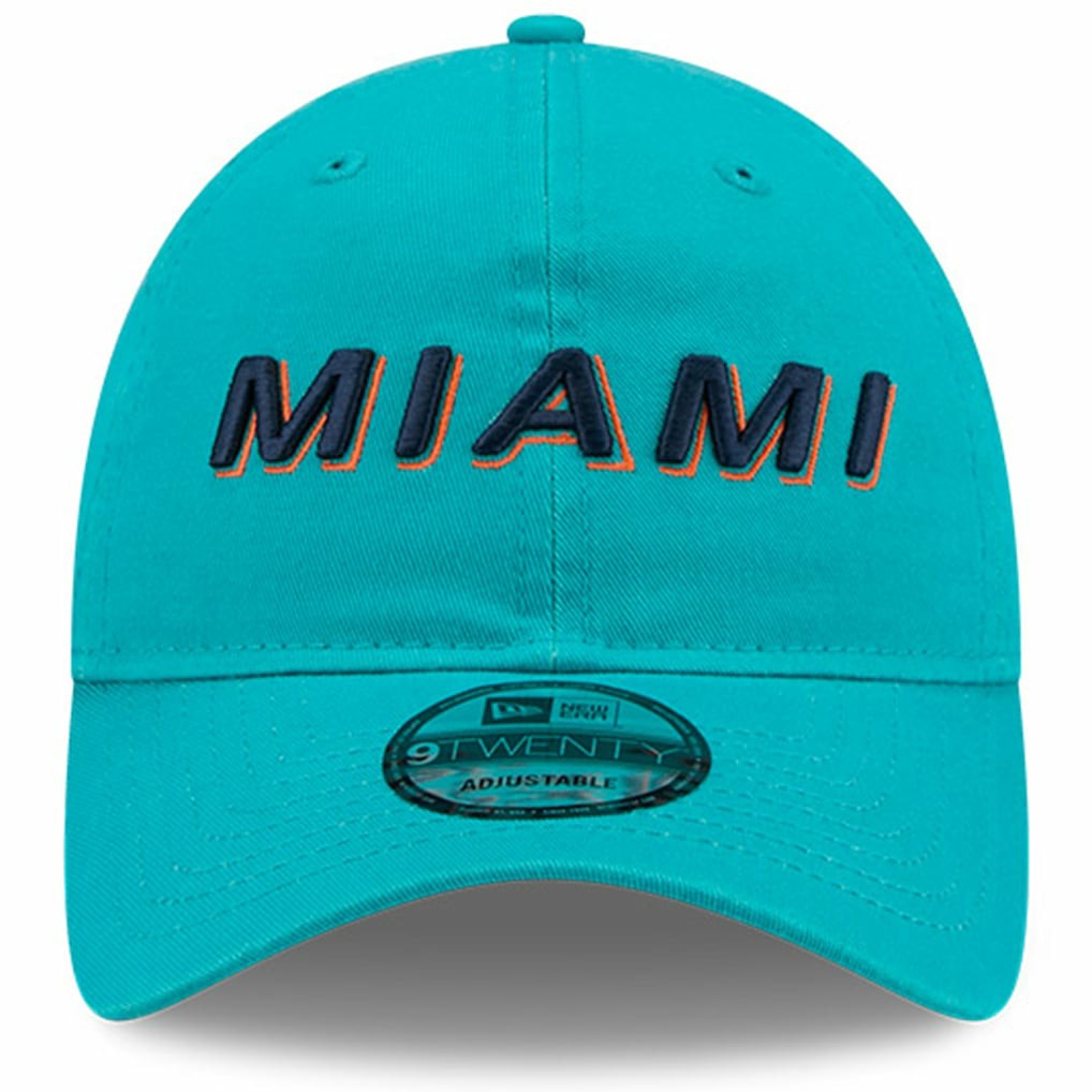 Miami Dolphins New Era 2025 Rivalries Collection Team 9TWENTY Adjustable Hat Aqua
