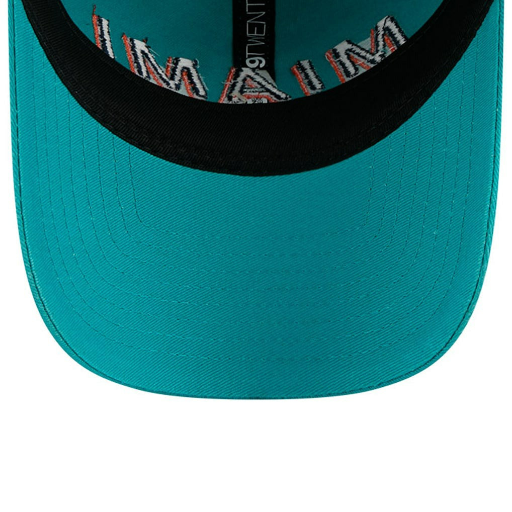 Miami Dolphins New Era 2025 Rivalries Collection Team 9TWENTY Adjustable Hat Aqua