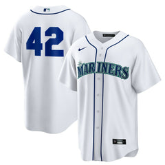 Seattle Mariners Nike Home  2025 Jackie Robinson Day Replica Jersey - White Jerseys