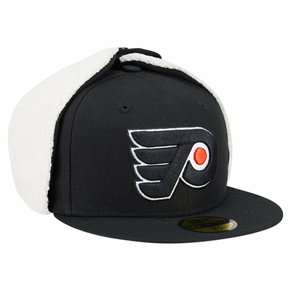 NHL Philadelphia Flyers New Era Injection Dog Ear Classic Fitted Hat - Black