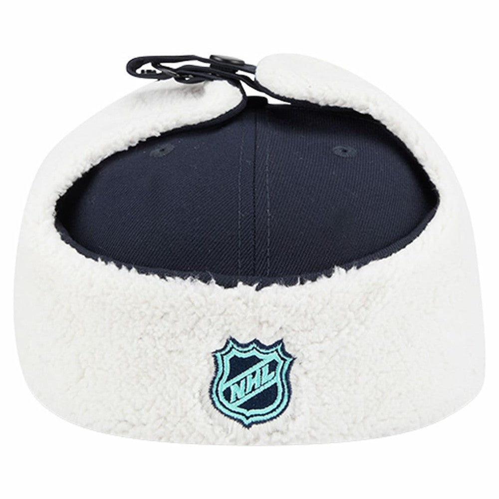 NHL Seattle Kraken New Era Injection Dog Ear Classic Fitted Hat - Deep Sea Blue