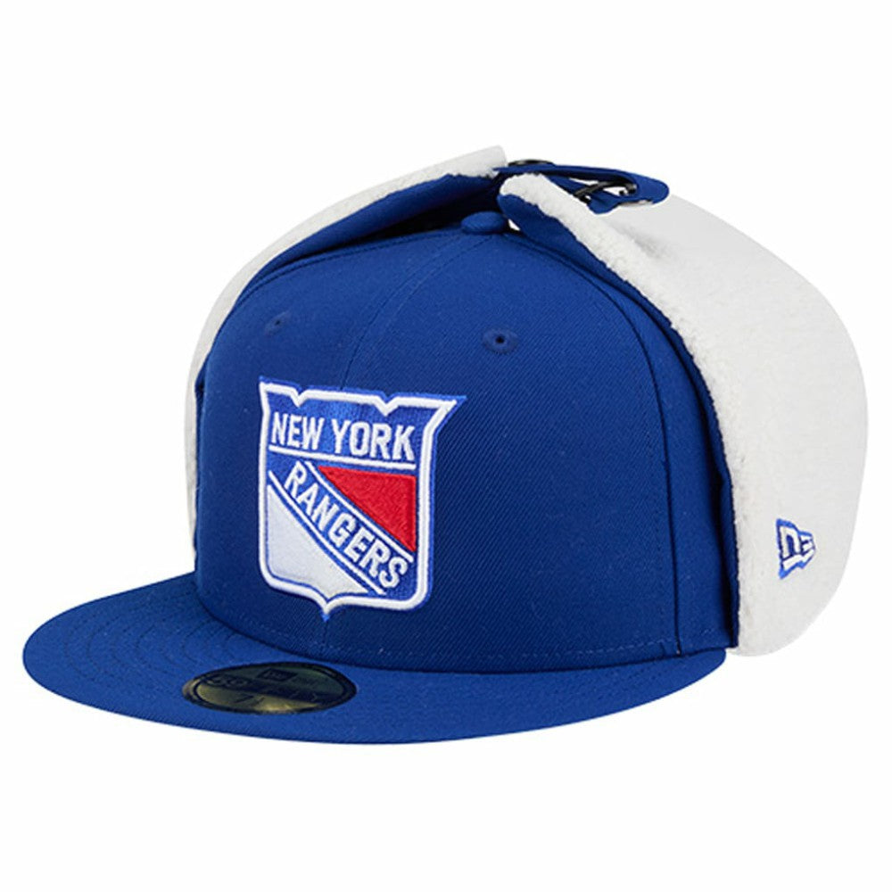 NHL New York Rangers New Era Injection Dog Ear Classic Fitted Hat - Blue