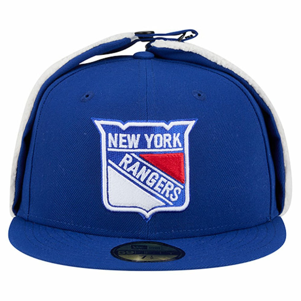 NHL New York Rangers New Era Injection Dog Ear Classic Fitted Hat - Blue