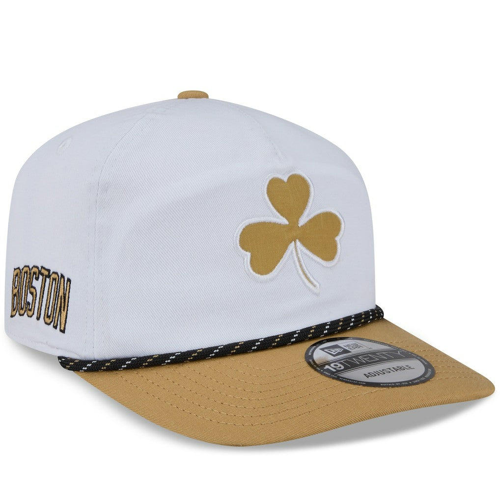 Boston Celtics 2025/26 City Edition 19TWENTY Adjustable Hat White/Gold