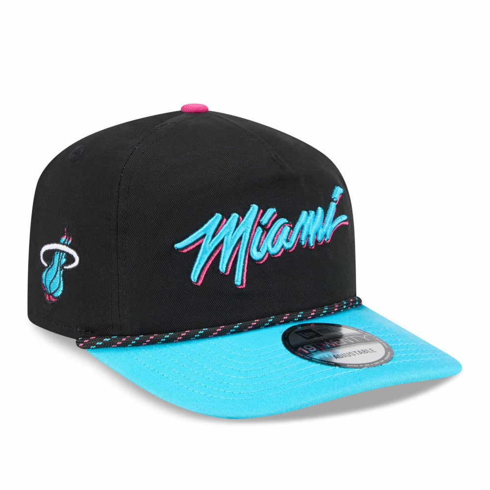 Miami Heat 2025/26 City Edition 19TWENTY Adjustable Hat Black/Turquoise