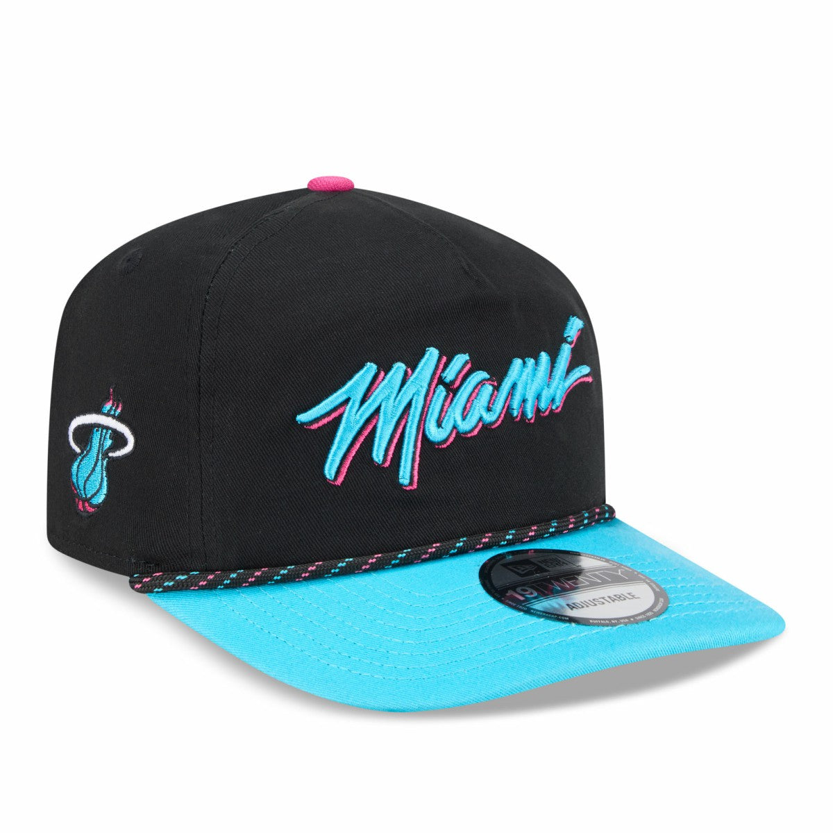 Miami Heat 2025/26 City Edition 19TWENTY Adjustable Hat Black/Turquoise