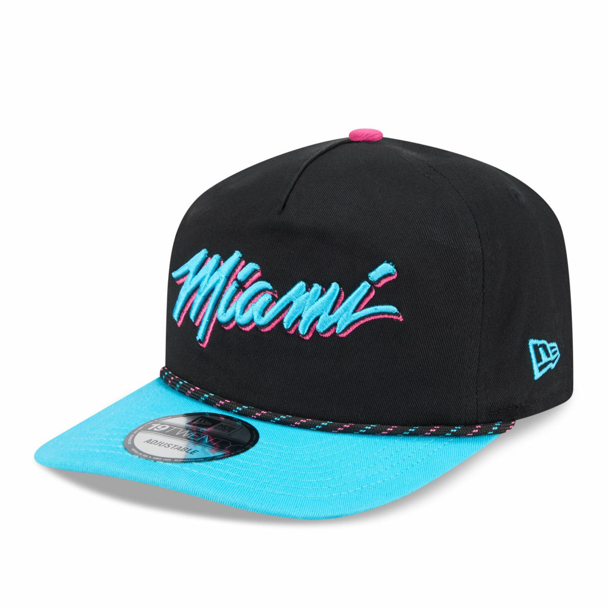 Miami Heat 2025/26 City Edition 19TWENTY Adjustable Hat Black/Turquoise