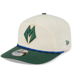 Milwaukee Bucks 2025/26 City Edition 19TWENTY Adjustable Hat Cream/Hunter Green