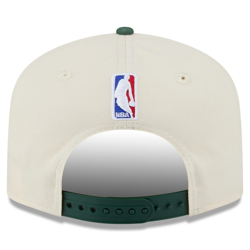 Milwaukee Bucks 2025/26 City Edition 19TWENTY Adjustable Hat Cream/Hunter Green