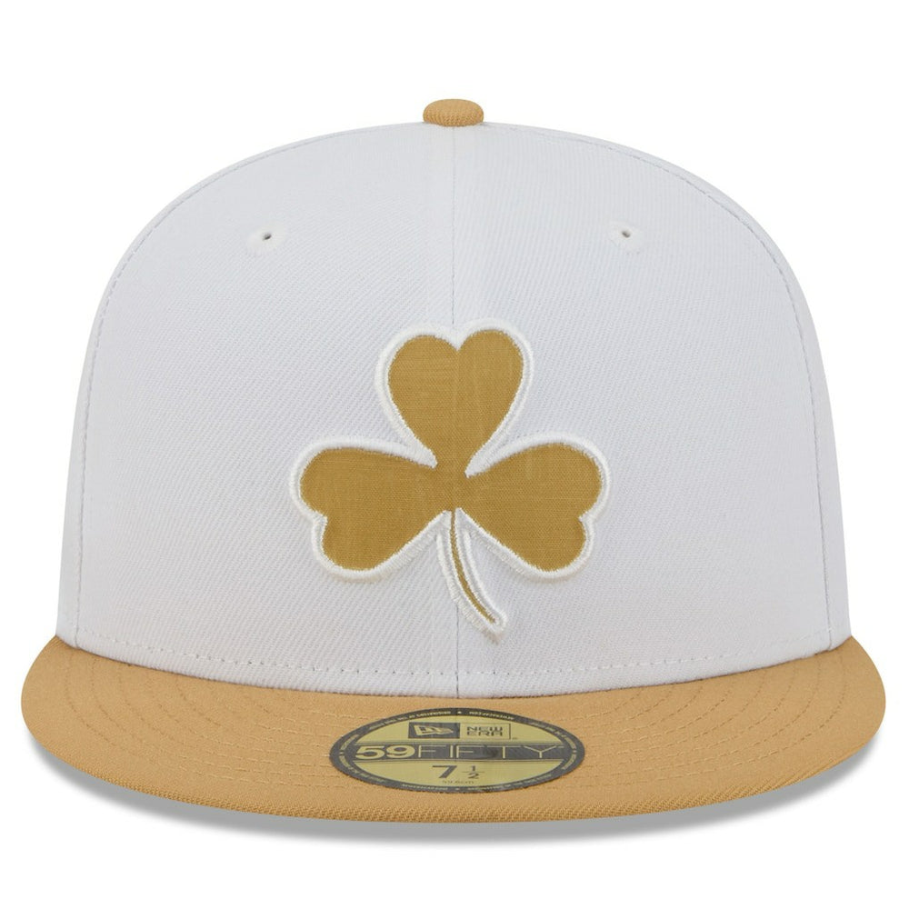 Boston Celtics 2025/26 City Edition 59FIFTY Fitted Hat White/Gold