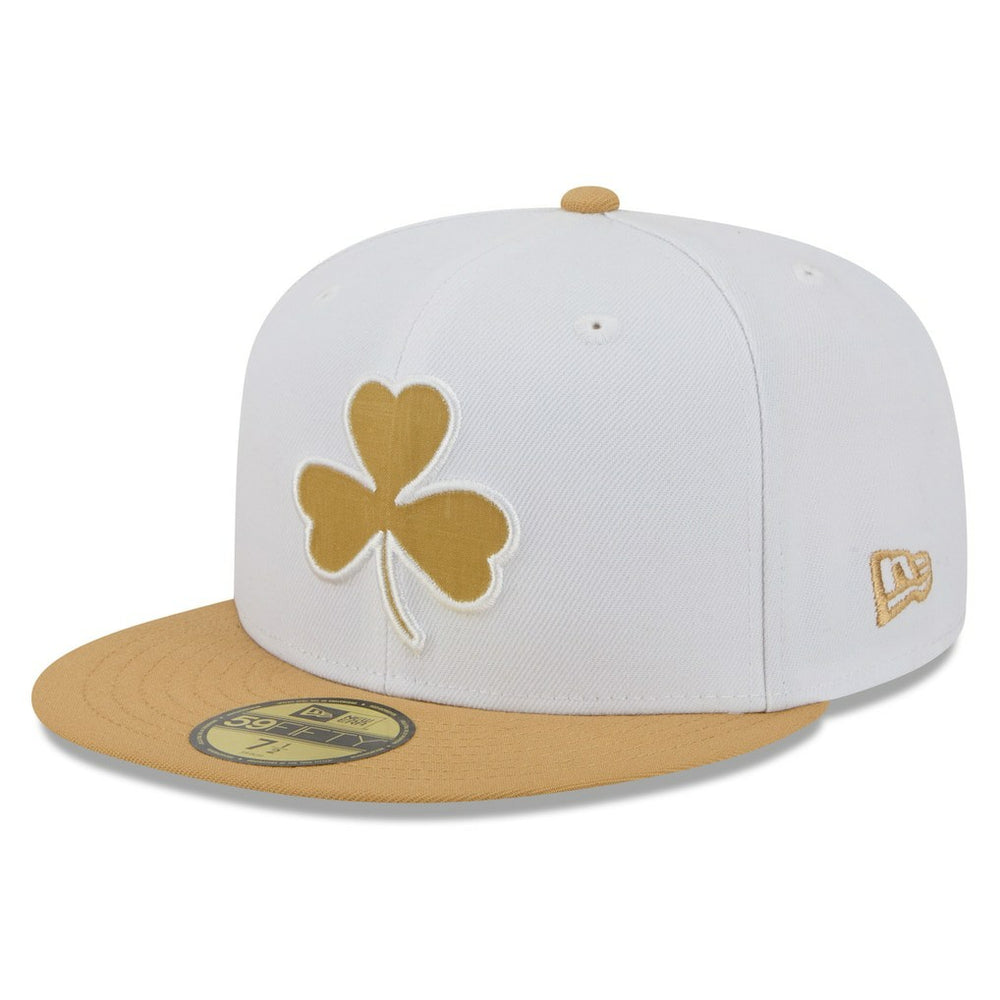 Boston Celtics 2025/26 City Edition 59FIFTY Fitted Hat White/Gold