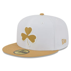 Boston Celtics 2025/26 City Edition 59FIFTY Fitted Hat White/Gold