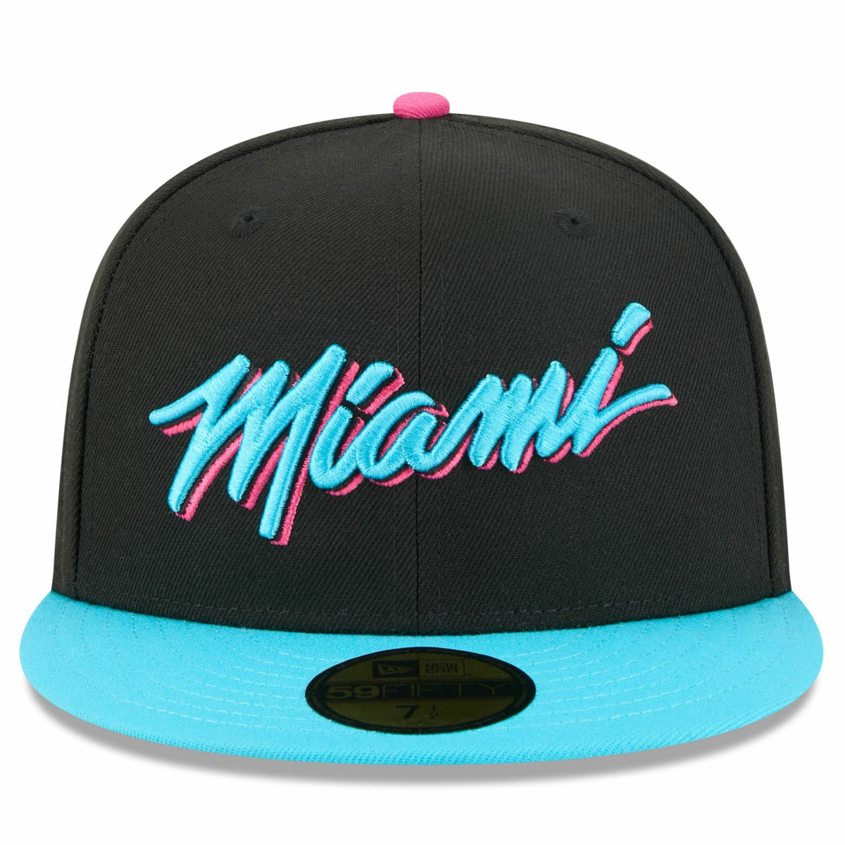 Miami Heat 2025/26 City Edition 59FIFTY Fitted Hat Black/Turquoise