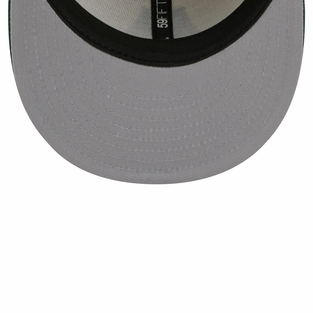 Milwaukee Bucks 2025/26 City Edition 59FIFTY Fitted Hat Cream/Hunter Green