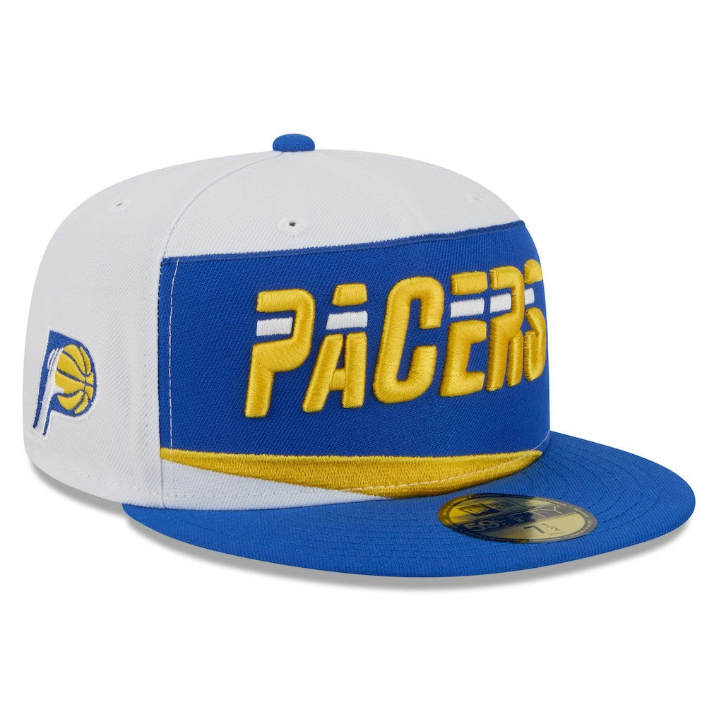 Indiana Pacers 2025/26 City Edition 59FIFTY Fitted Hat White/Blue