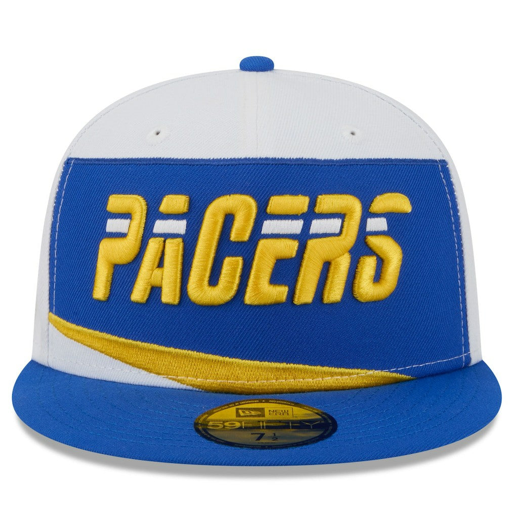 Indiana Pacers 2025/26 City Edition 59FIFTY Fitted Hat White/Blue