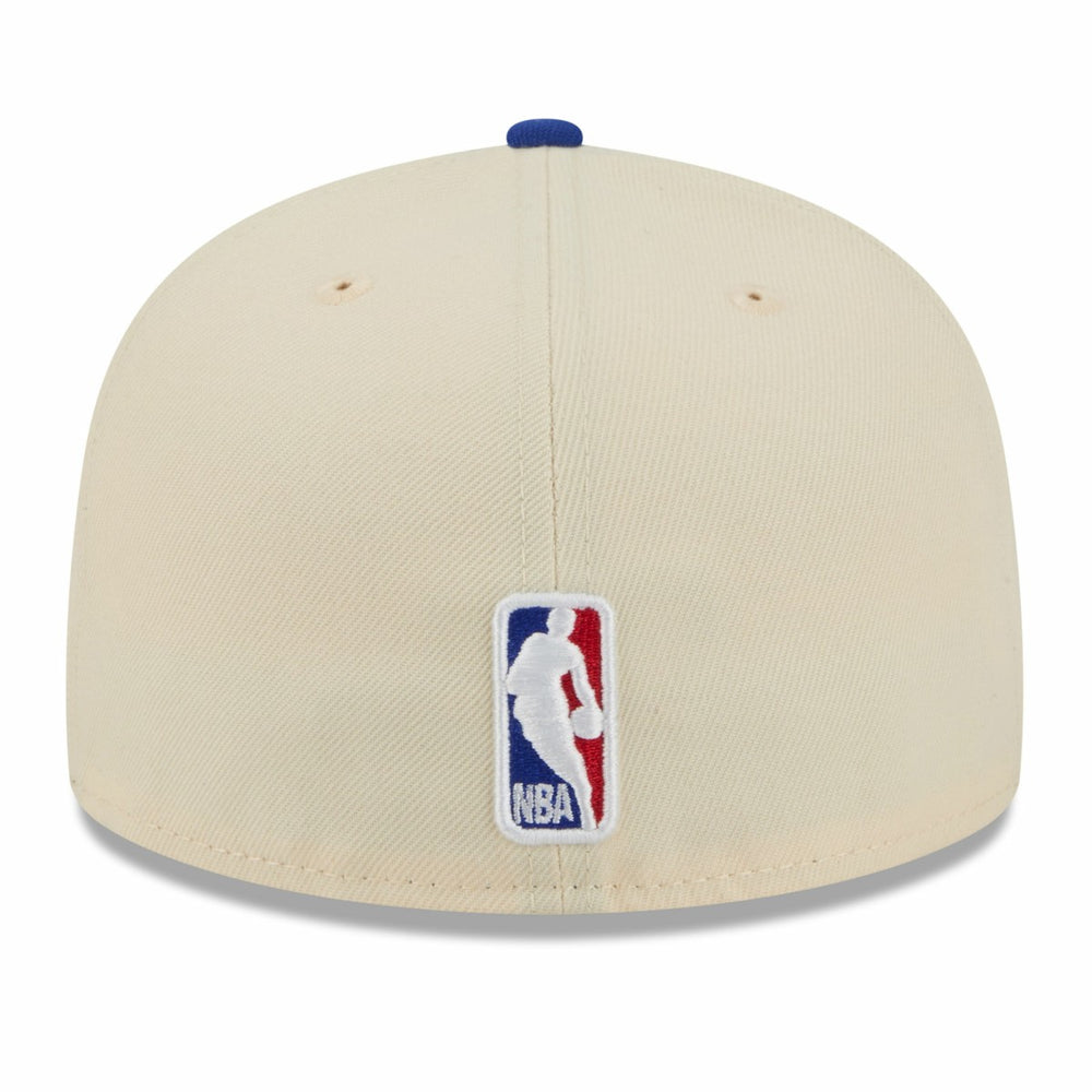 New York Knicks 2025/26 City Edition 59FIFTY Fitted Hat Cream/Blue