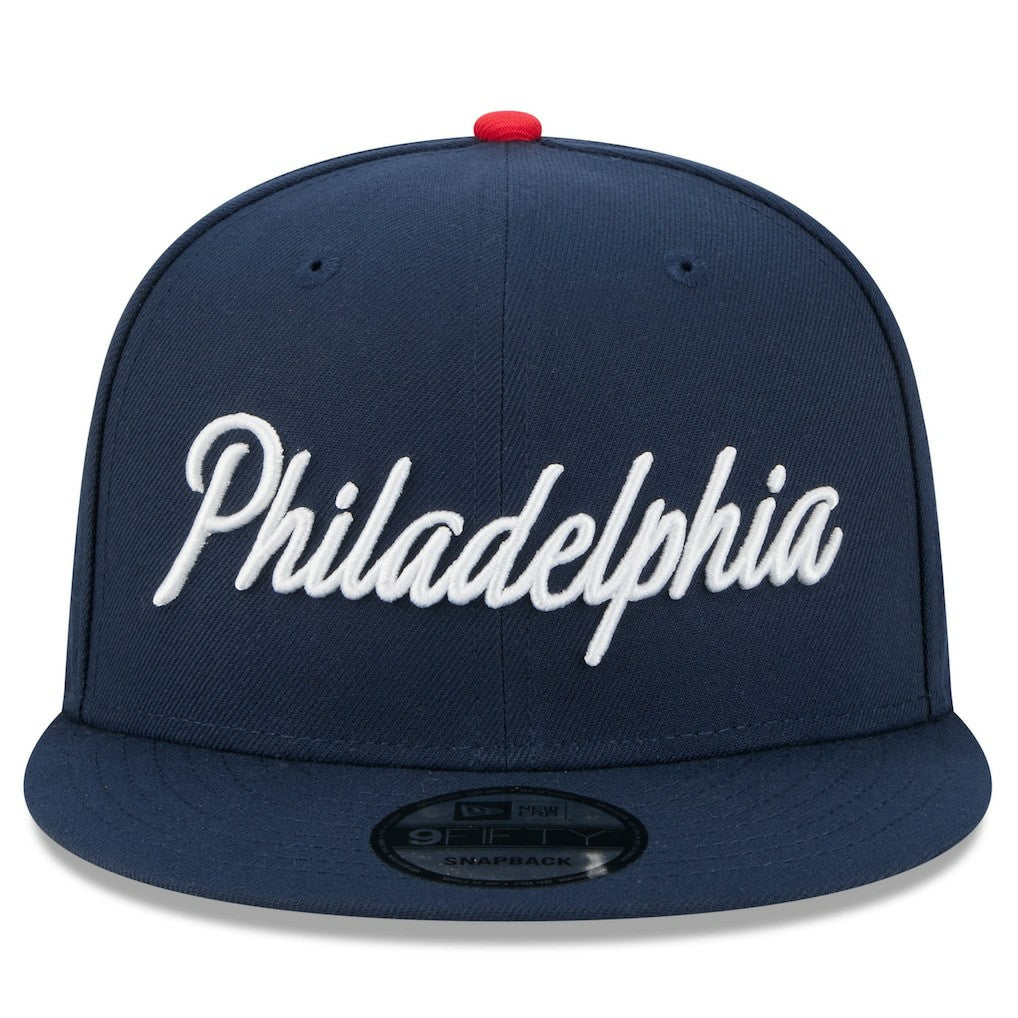 Philadelphia 76ers 2025/26 City Edition 9FIFTY Snapback Hat Navy