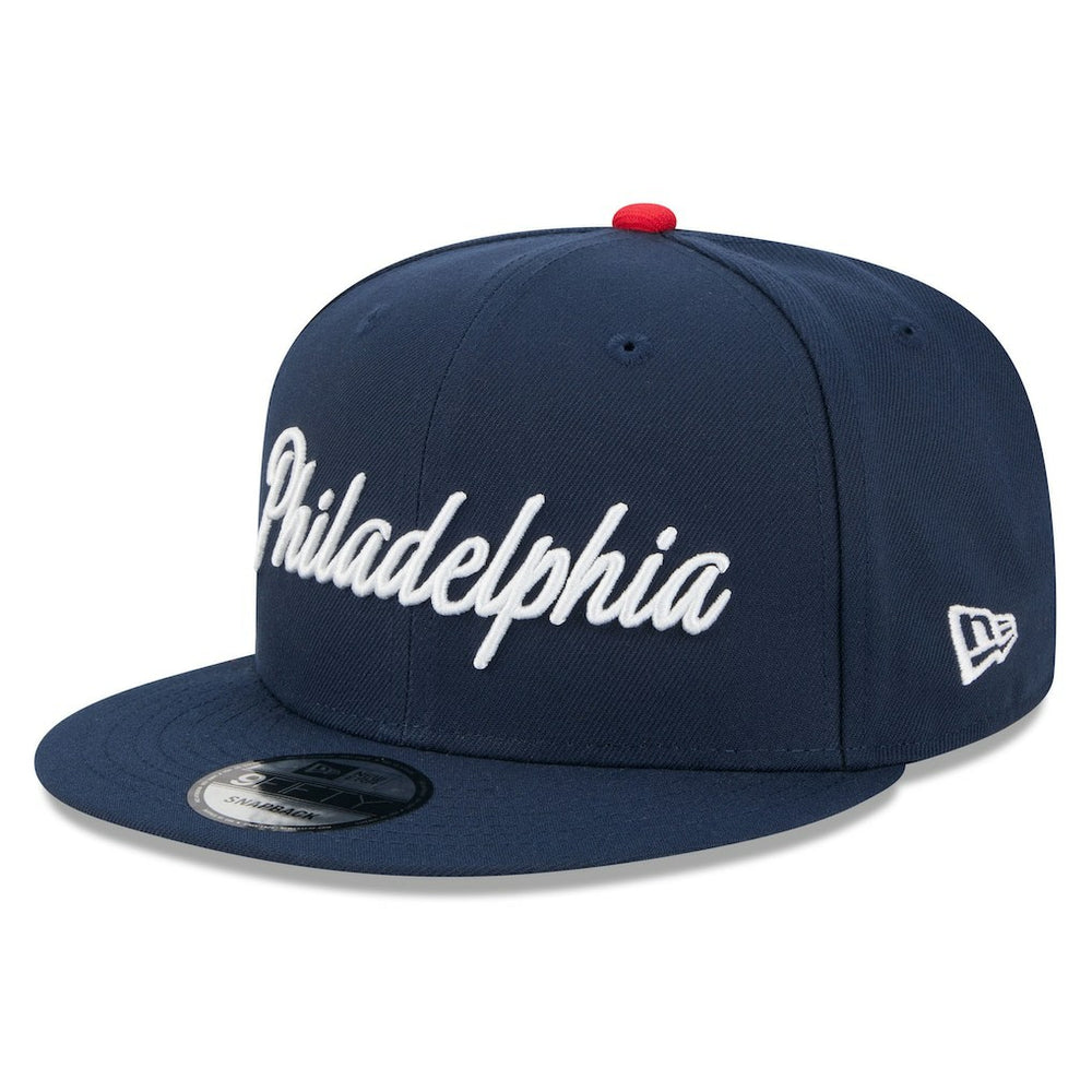 Philadelphia 76ers 2025/26 City Edition 9FIFTY Snapback Hat Navy