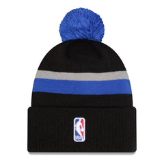 Dallas Mavericks 2025/26 City Edition Cuffed Knit Hat with Pom Black/Blue