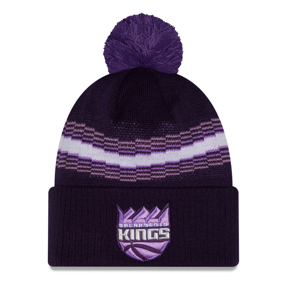 Sacramento Kings 2025/26 City Edition Cuffed Knit Hat with Pom Purple