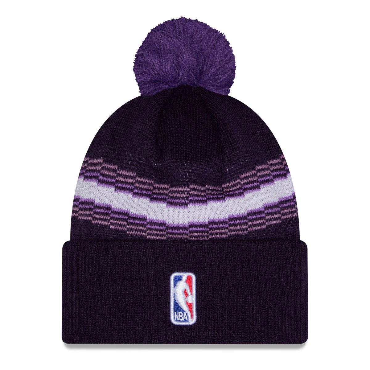 Sacramento Kings 2025/26 City Edition Cuffed Knit Hat with Pom Purple