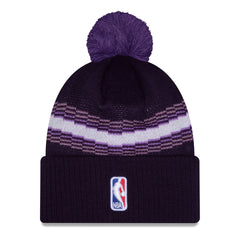 Sacramento Kings 2025/26 City Edition Cuffed Knit Hat with Pom Purple