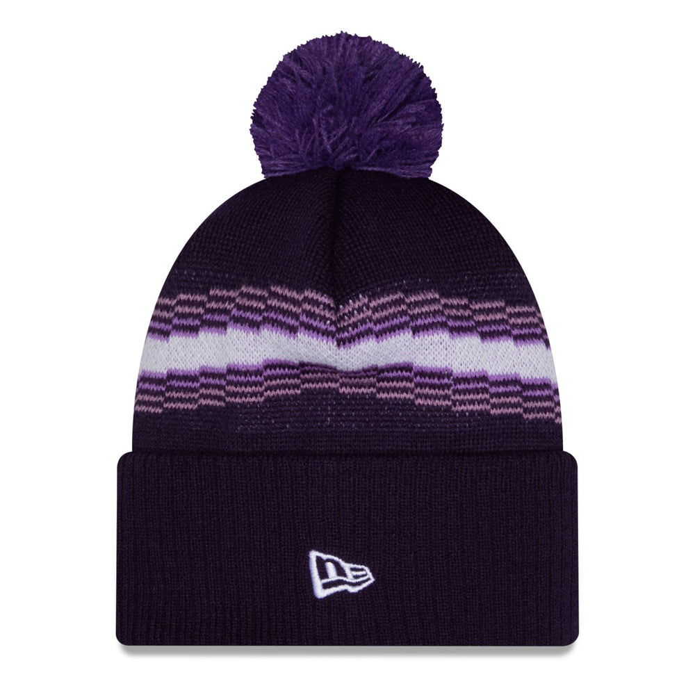 Sacramento Kings 2025/26 City Edition Cuffed Knit Hat with Pom Purple