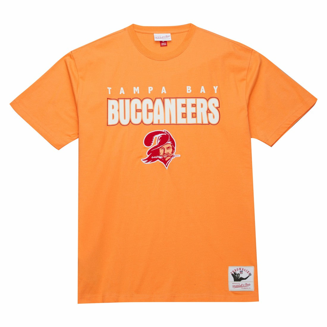Tampa Bay Buccaneers Throw It Back Premium Vintage Logo T-Shirt Orange