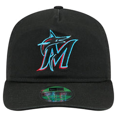 Miami Marlins New Era Team 19TWENTY Adjustable Hat - Black Hats
