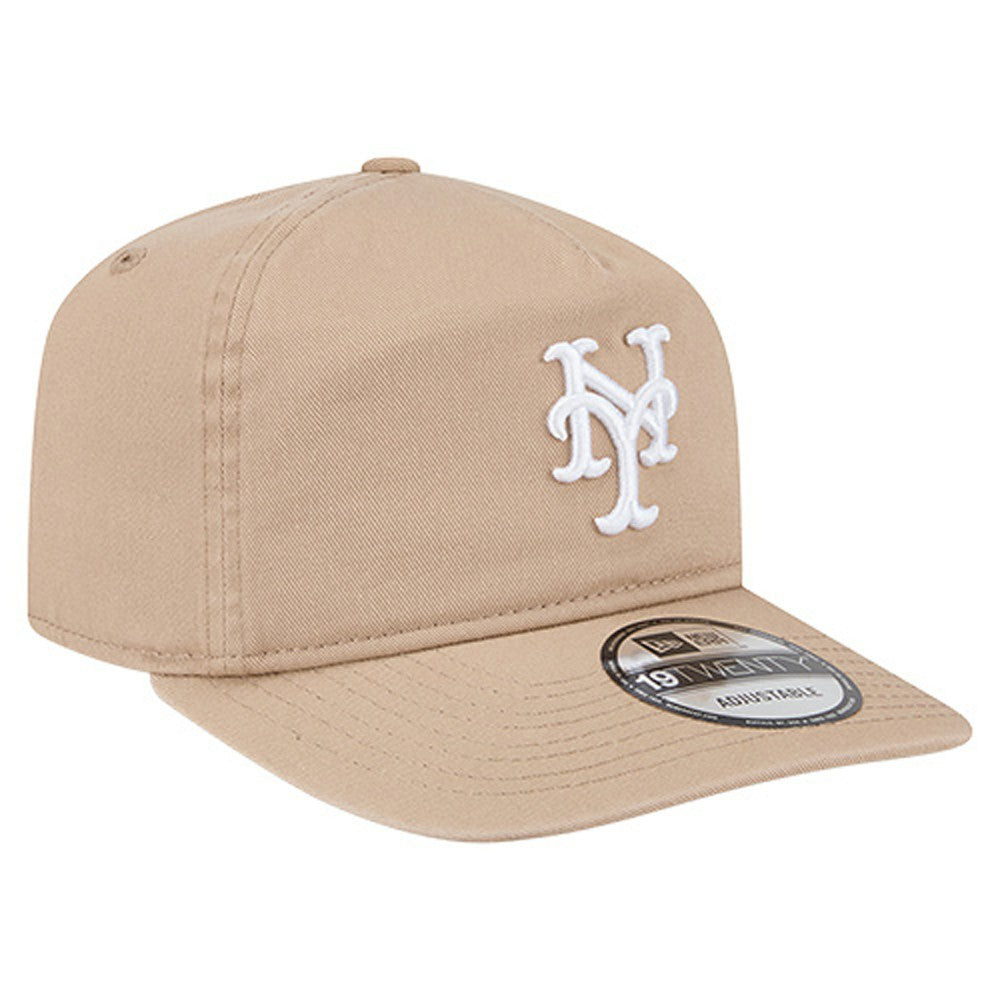 New York Mets New Era Cam 19TWENTY Adjustable Hat - Light Beige Hats
