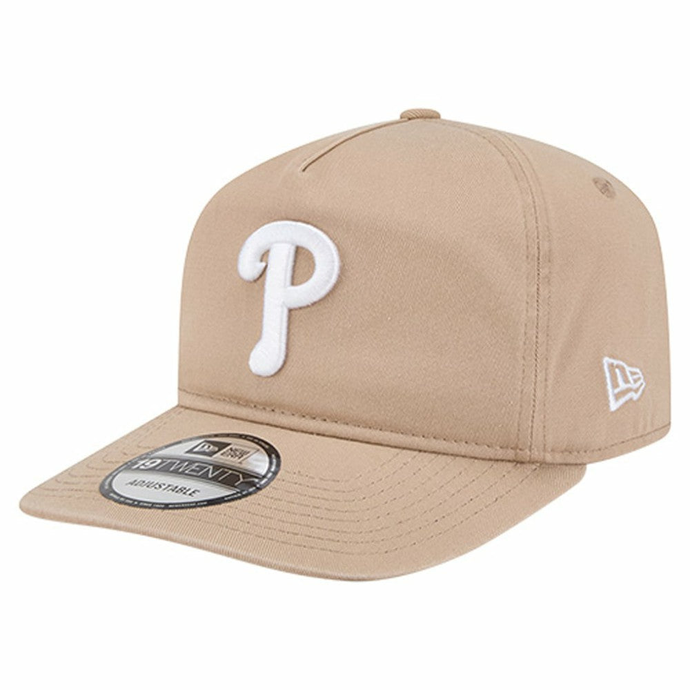 Philadelphia Phillies New Era Cam 19TWENTY Adjustable Hat - Light Beige Hats