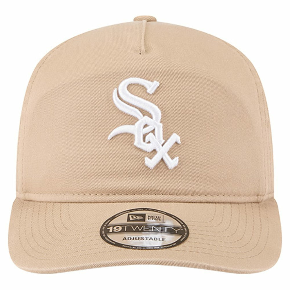 Chicago White Sox New Era Cam 19TWENTY Adjustable Hat - Light Beige Hats