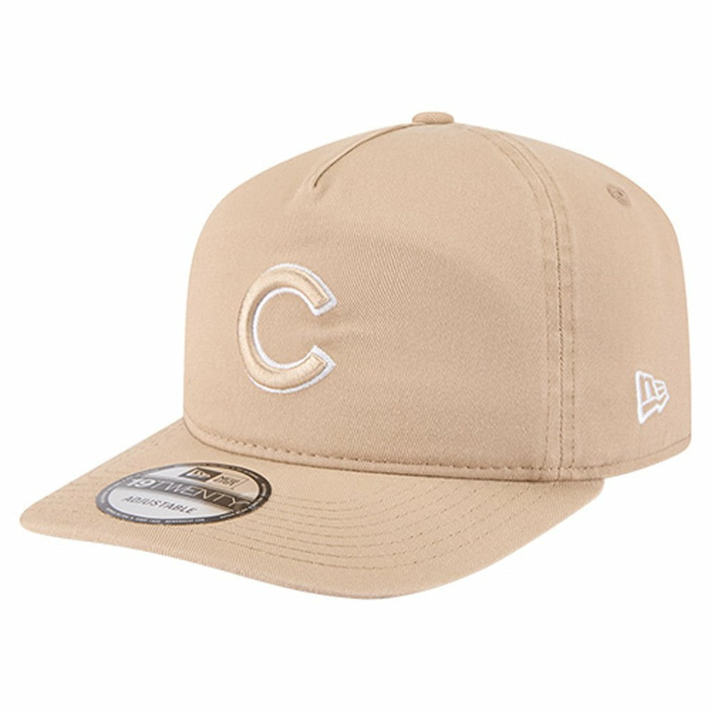 Chicago Cubs New Era Cam 19TWENTY Adjustable Hat - Light Beige Hats