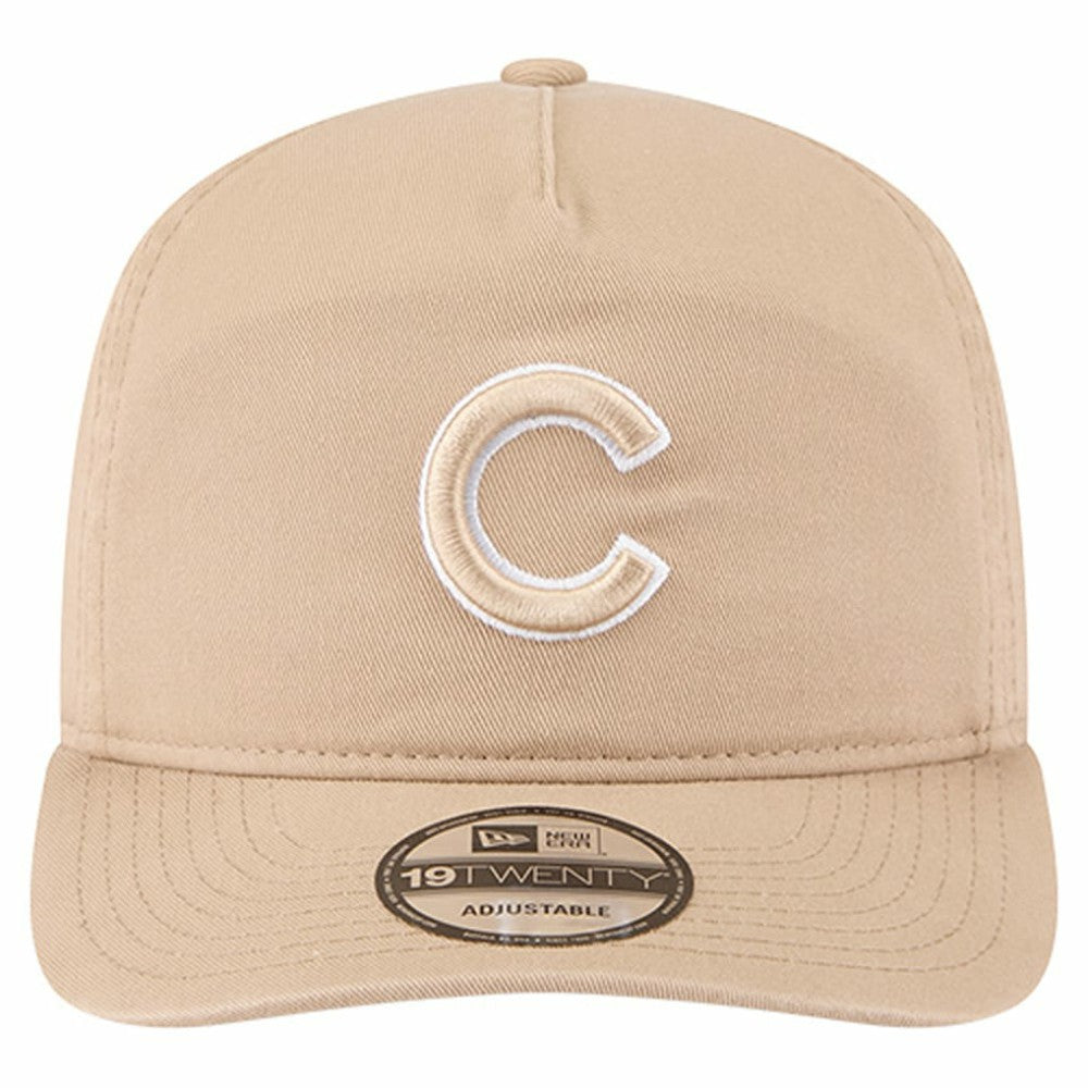 Chicago Cubs New Era Cam 19TWENTY Adjustable Hat - Light Beige Hats