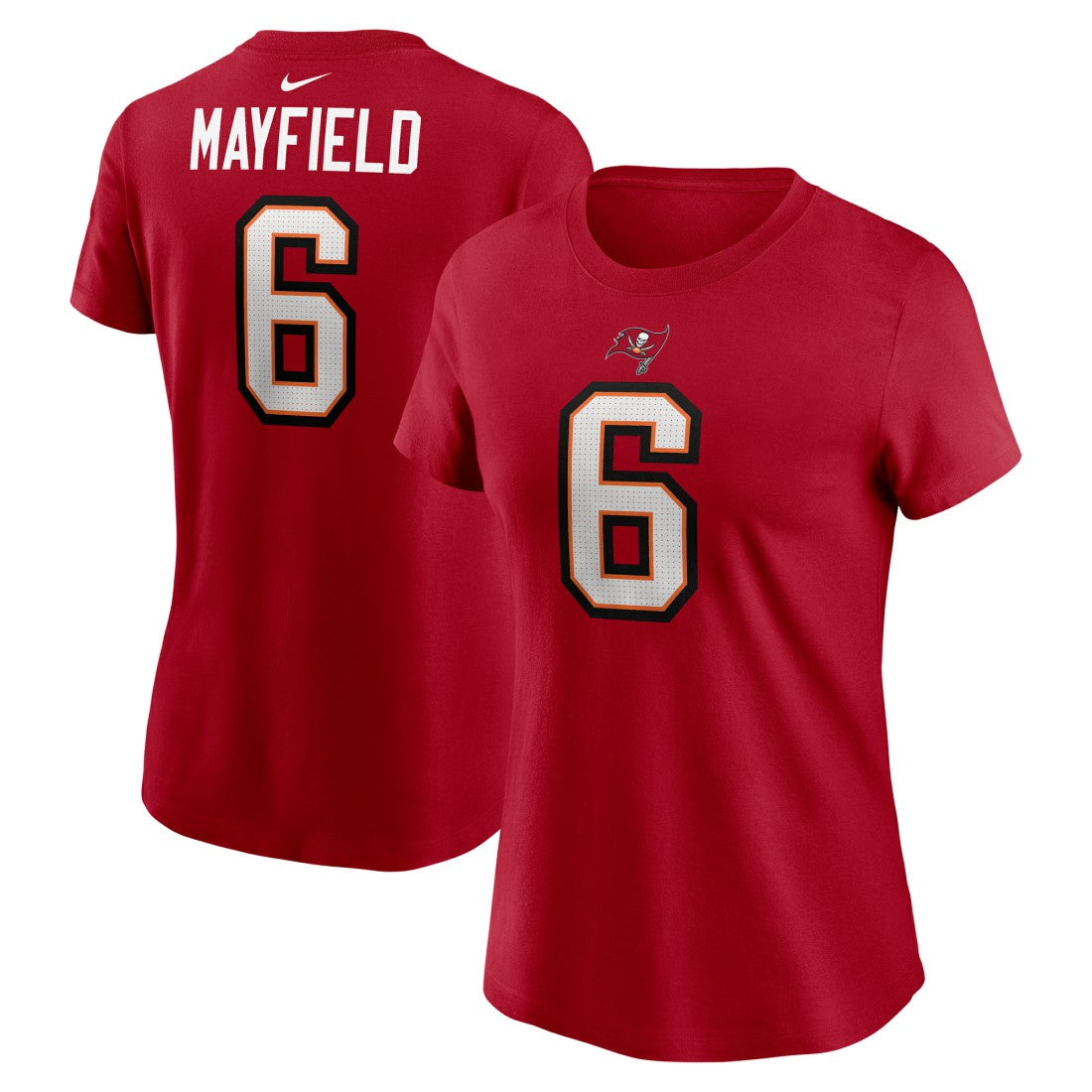 Baker Mayfield Tampa Bay Buccaneers Women's Player Name & Number T-Shirt Red