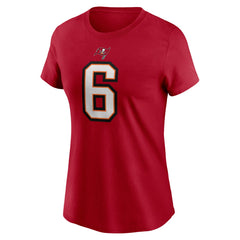 Baker Mayfield Tampa Bay Buccaneers Women's Player Name & Number T-Shirt Red