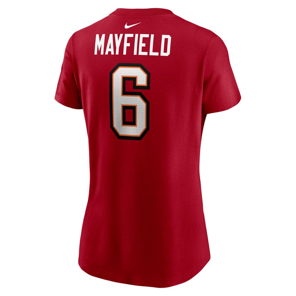 Baker Mayfield Tampa Bay Buccaneers Women's Player Name & Number T-Shirt Red