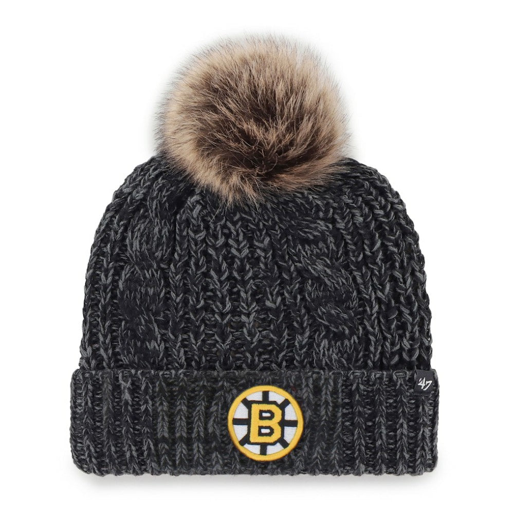 NHL Boston Bruins '47 Women's Meeko Cuffed Knit Hat - Black